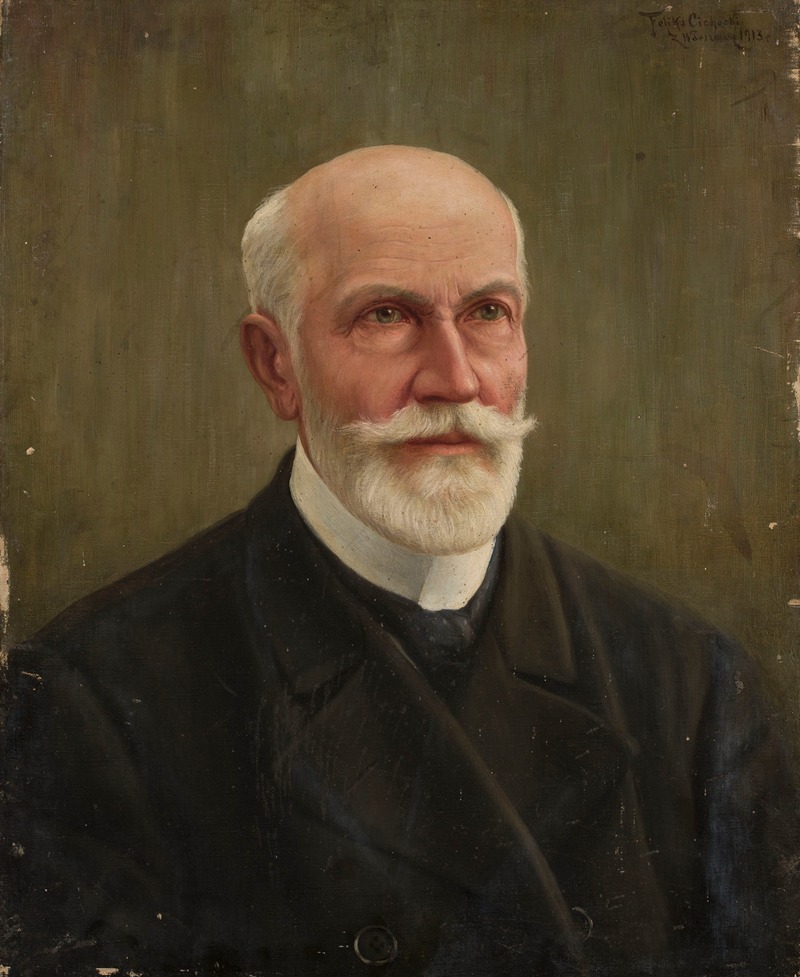 Feliks Cichocki - Portrait of Hipolit Łęski