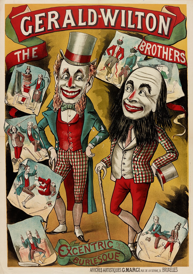 Affiches G. Marci - Gerald-Wilton The Brothers Excentric Burlesque