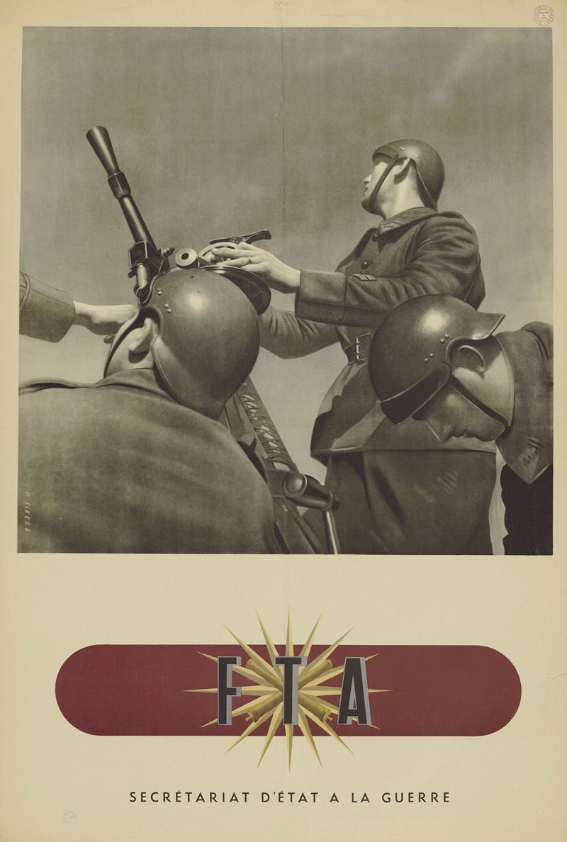 Anonymous - Affiche de recrutement de l’Armée de Vichy – FTA (Forces terrestres antiaériennes)