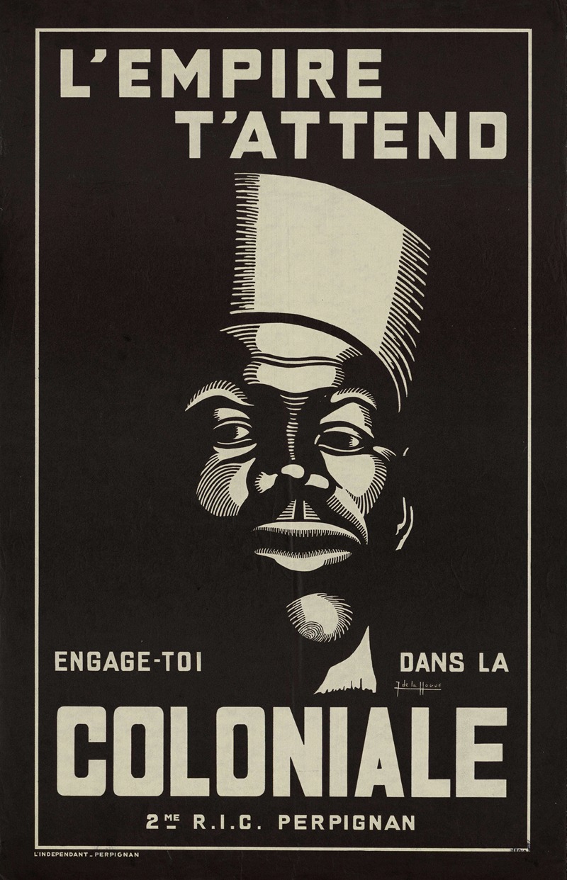 Anonymous - Affiche de recrutement de l’Armée de Vichy – L’Empire t’attend, 2e RIC