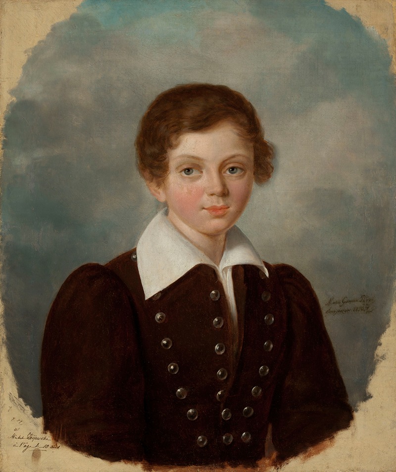 Marie Gomier-Prévot - Portrait of Michel Żbijewski at the age of 10
