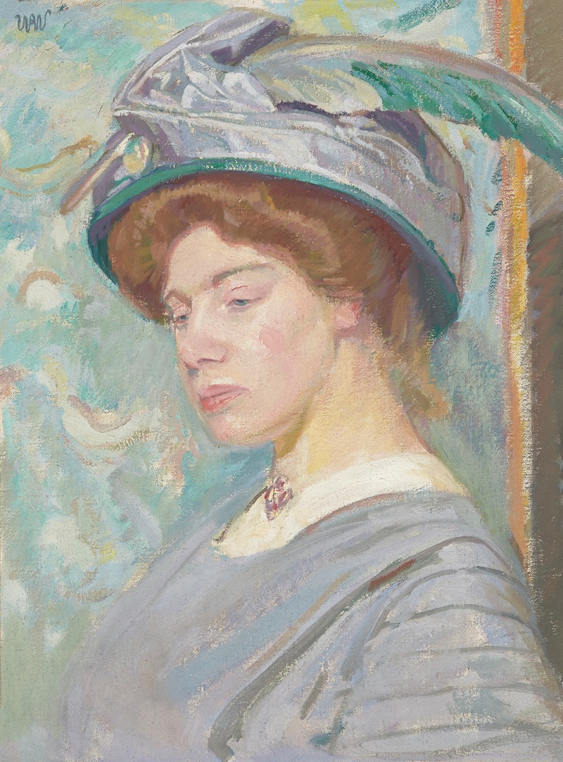 Wojciech Weiss - Portrait of Janina Stanisławska