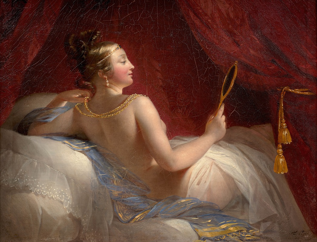 Aimée Brune-Pagès - Woman with jewelry and Woman adjusting her headdress