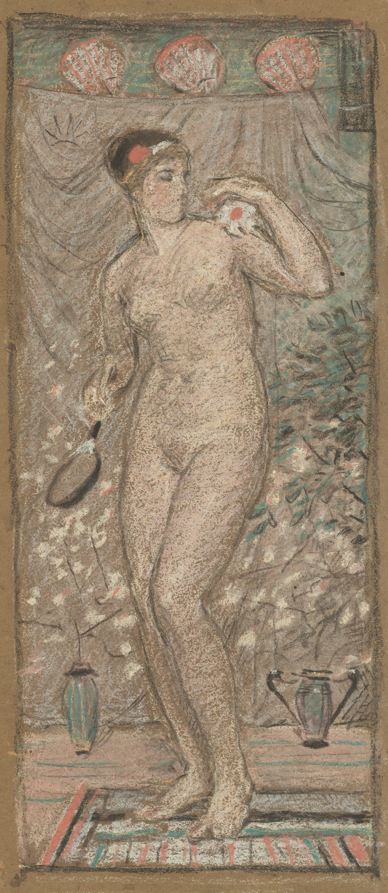 Albert Joseph Moore - Study for ‘Battledore’