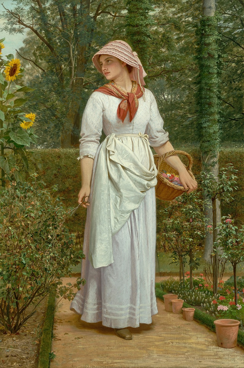 Charles Edward Perugini - Choosing a nosegay