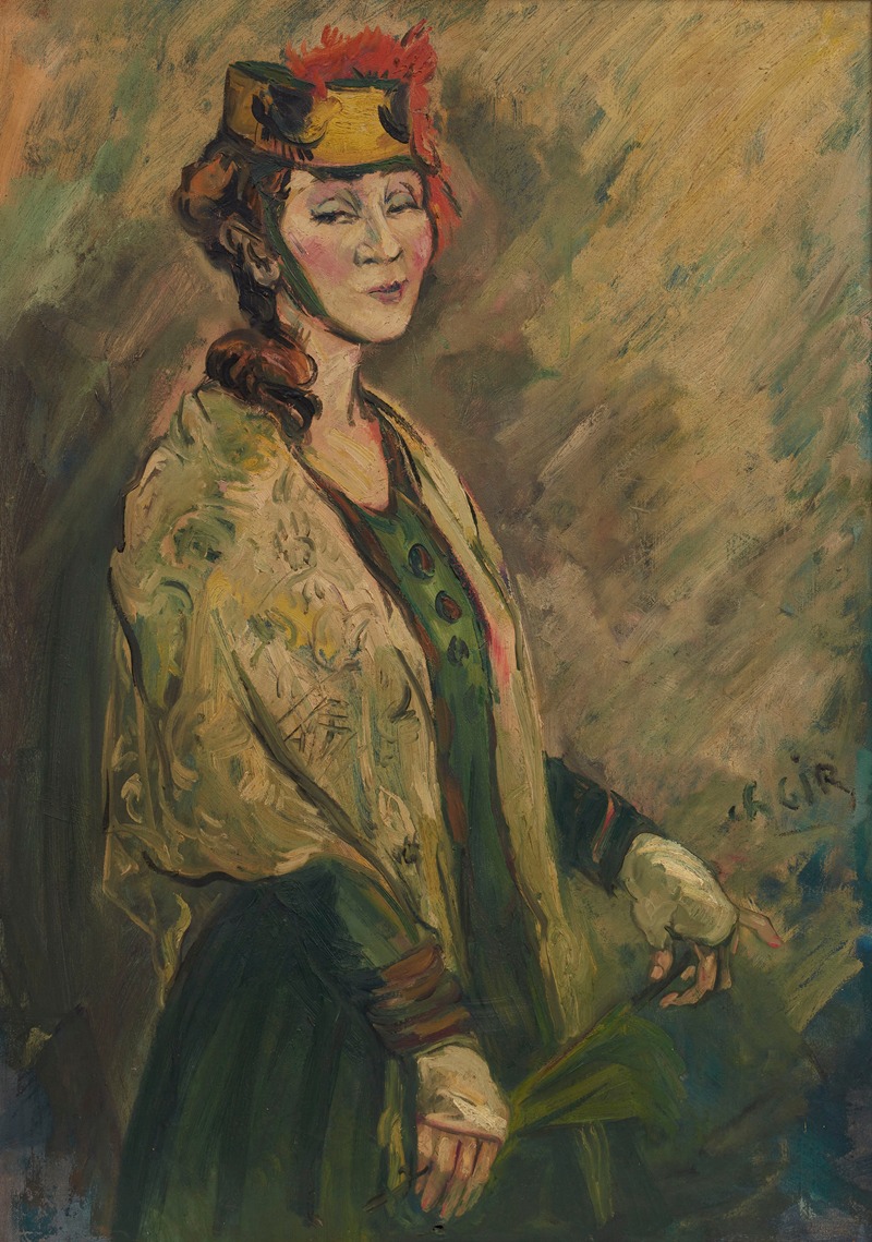Charles Gir - Portrait de Jeanne Fusier-Gir costumée