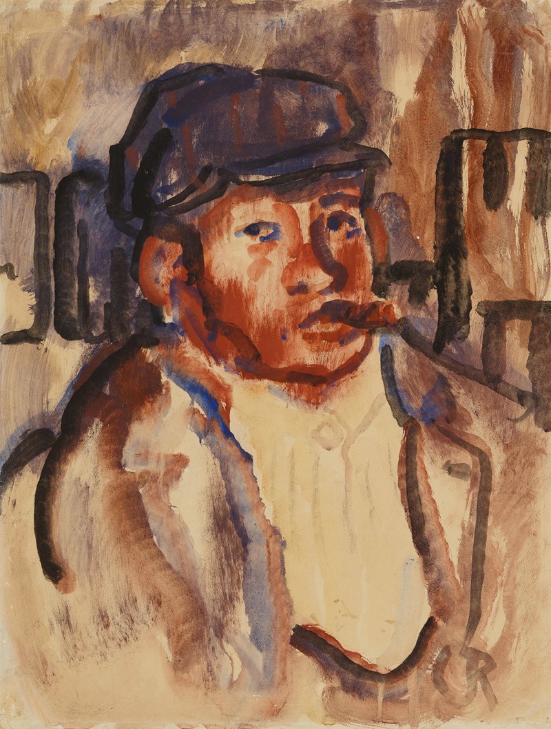 Christian Rohlfs - Mann mit Zigarre