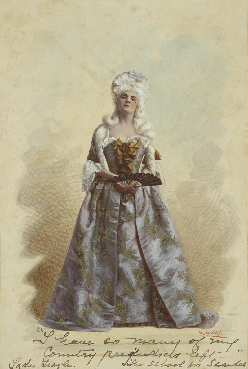 Conrad A. Müller - Ada Rehan as Lady Teazle in the play School for Scandal