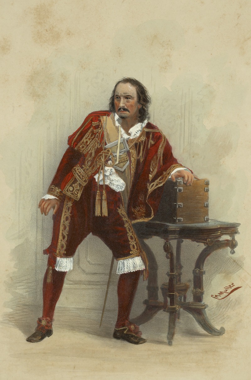 Conrad A. Müller - Edward Loomis Davenport as Sir Giles Overreach in the play A New Way to Pay Old Debts