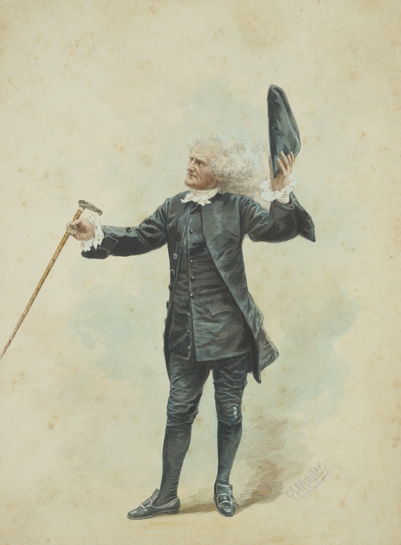 Conrad A. Müller - Joseph Jefferson as Dr. Pangloss in the play Heir-at-Law