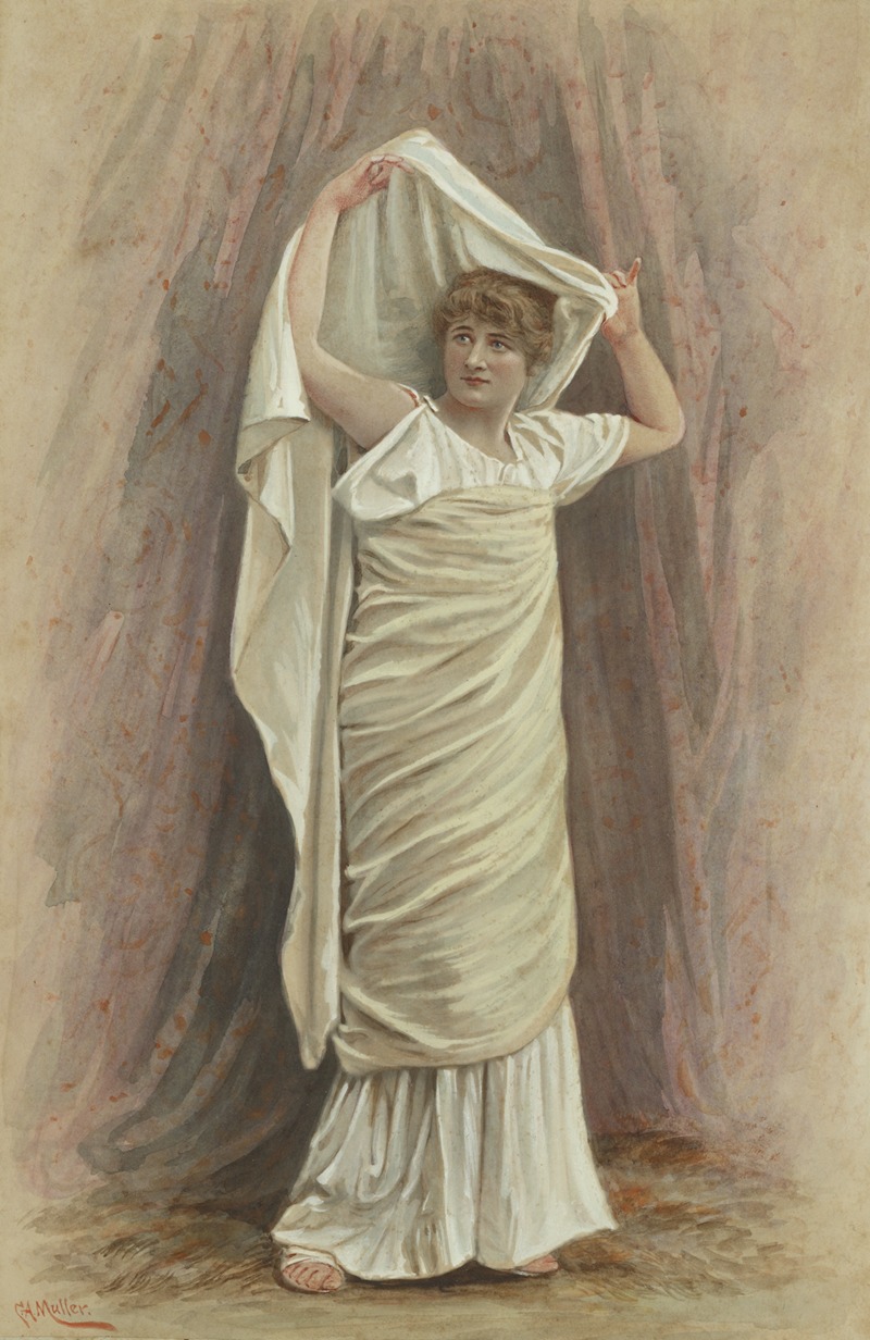 Conrad A. Müller - Mary Anderson de Navarro as Parthenia in the play Ingomar, the Barbarian