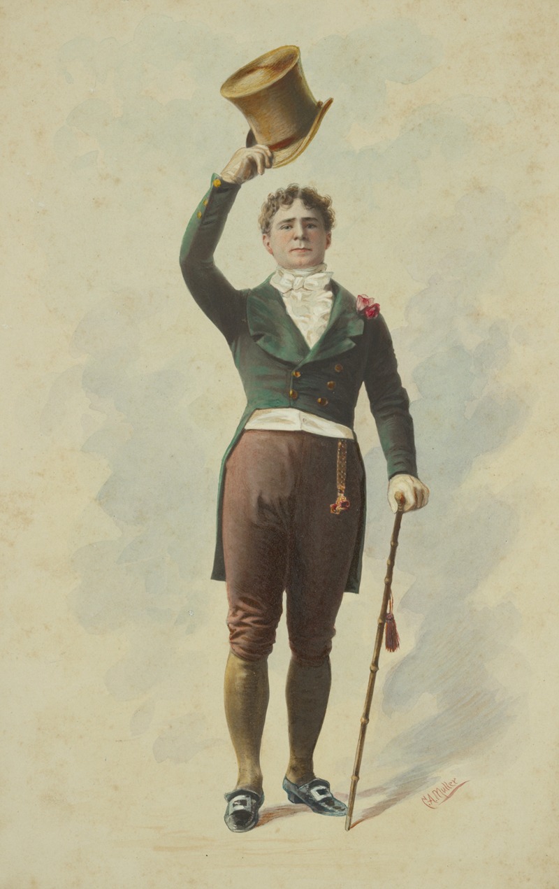 Conrad A. Müller - Richard Mansfield as Beau Brummell in the play Beau Brummell
