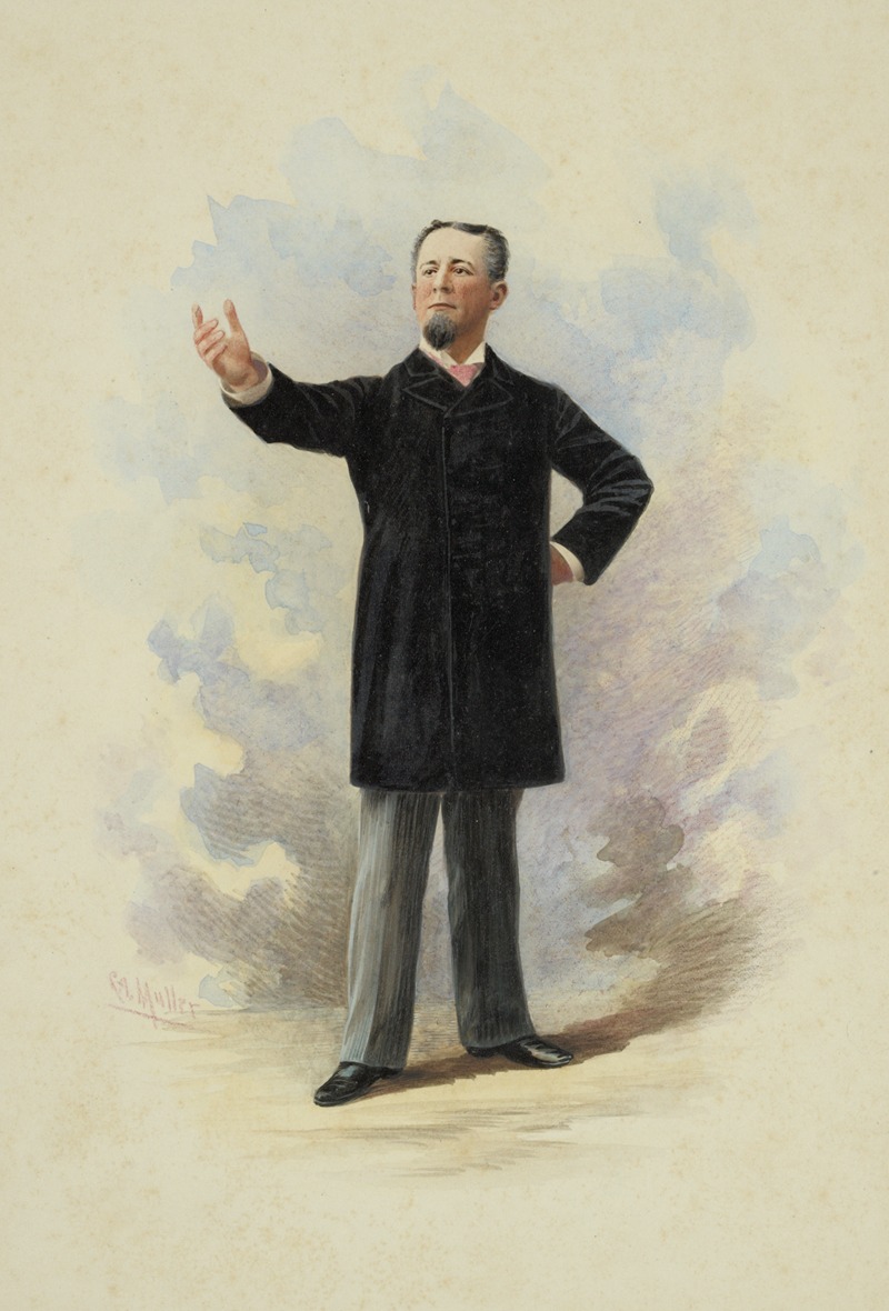 Conrad A. Müller - William H. Crane in the play The Senator