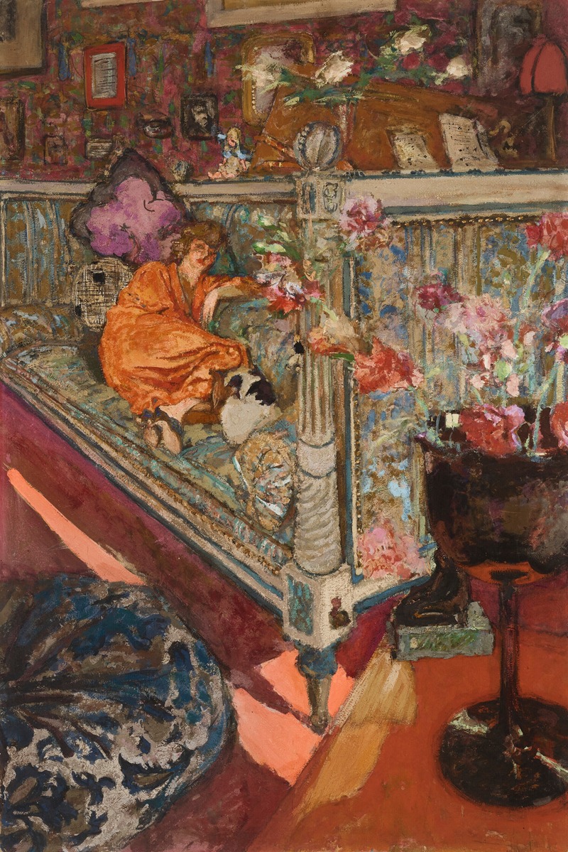 Édouard Vuillard - Yvonne Printemps dans le canapé