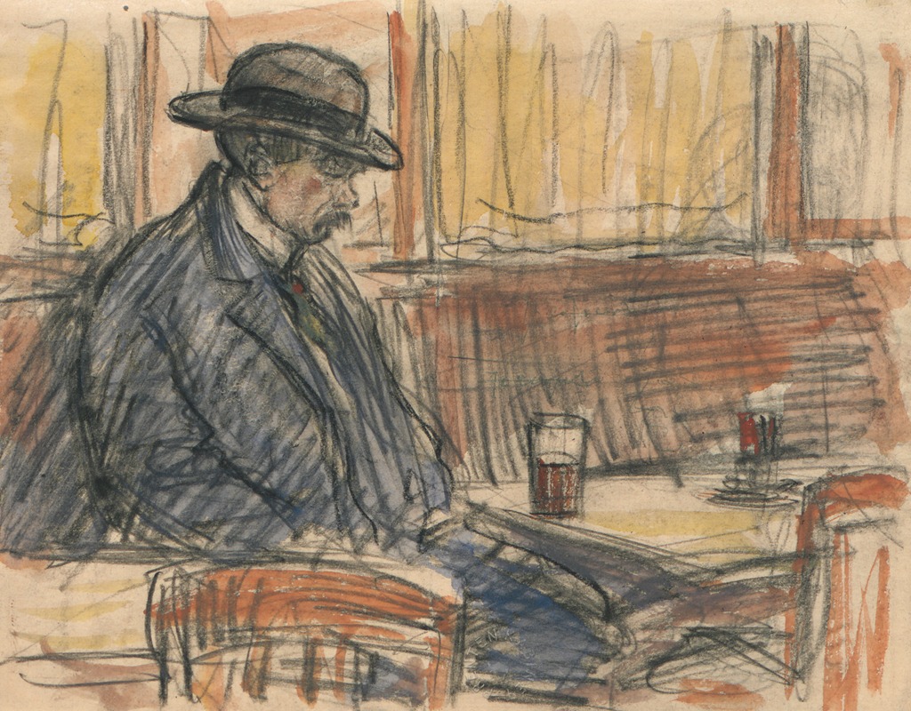 Eugeen Van Mieghem - Een oude man op café