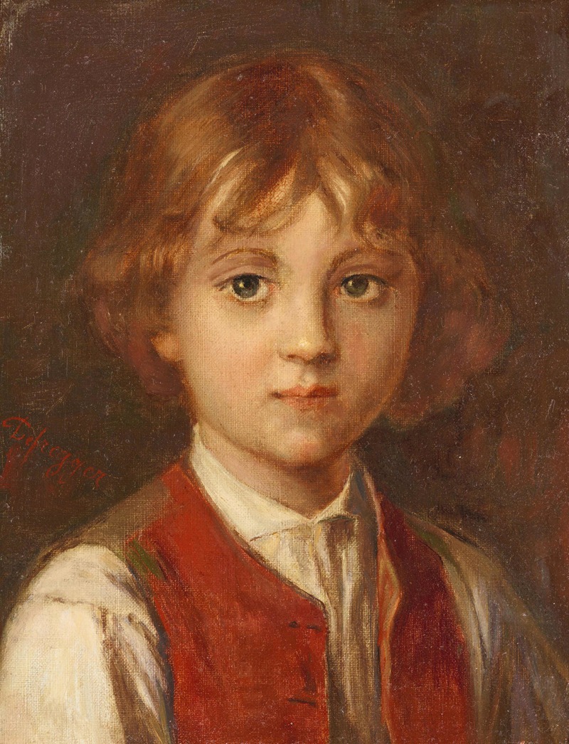 Franz von Defregger - Bildnis eines Knaben