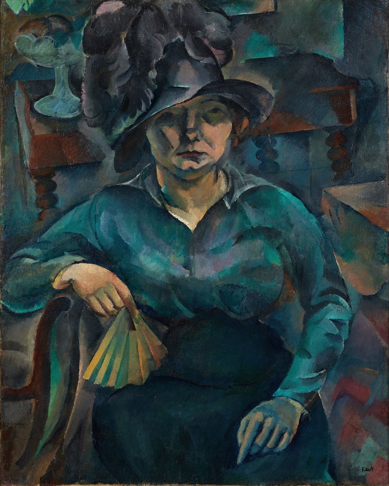 Georges Kars - Femme assise à l’éventail
