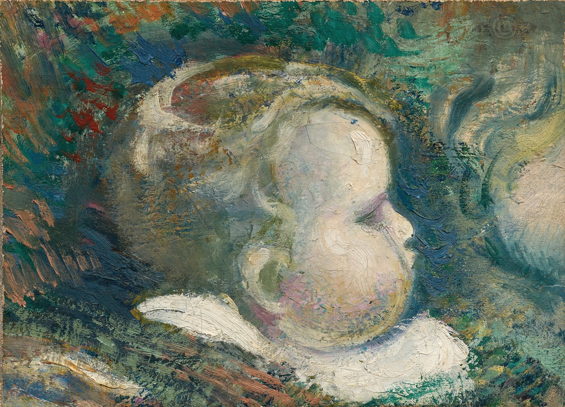 Georges Lemmen - Tête du petit Pierre, nouveau-né