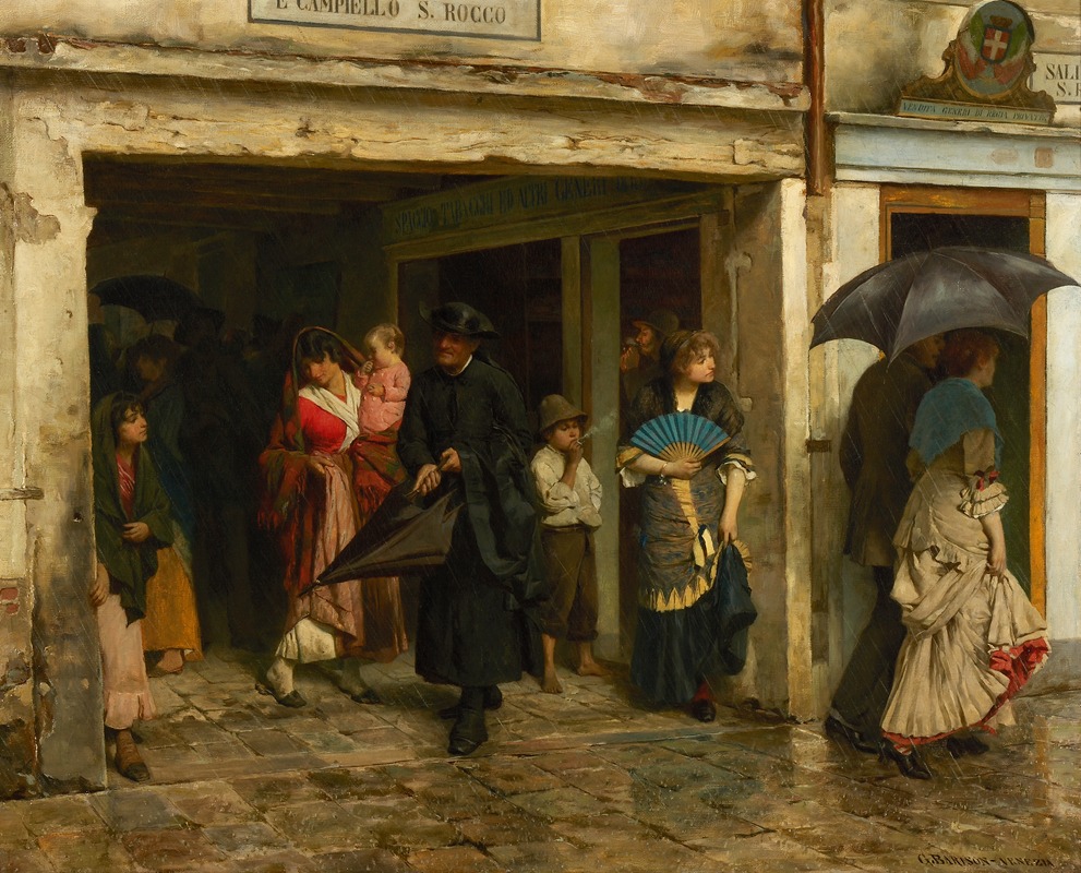Giuseppe Barison - Rain in Venice