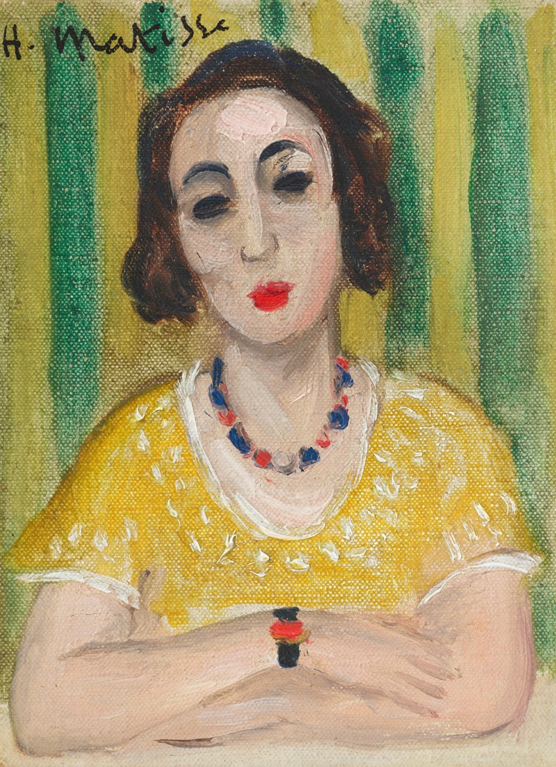 Henri Matisse - Henriette, robe jaune