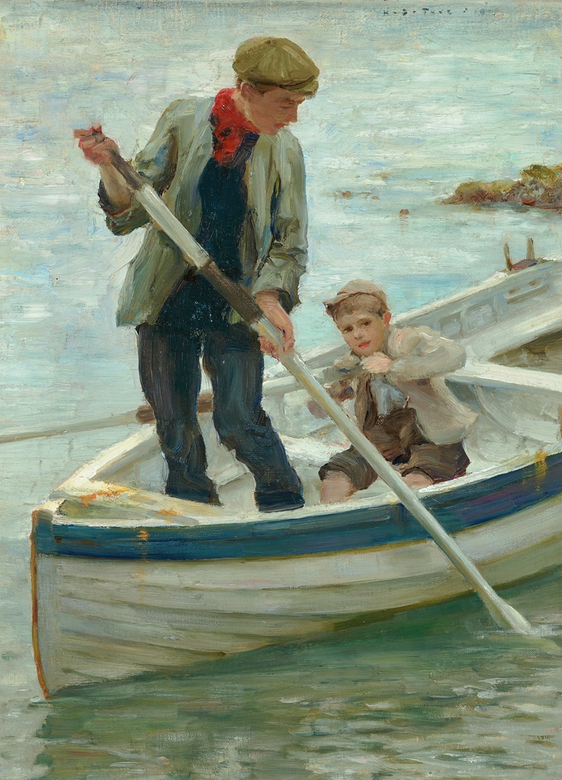 Henry Scott Tuke - Keeping her off