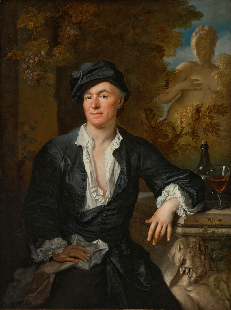 Jacques-François Delyen - Un Bûveur sous une Treille (A Drinker under a Trellis)
