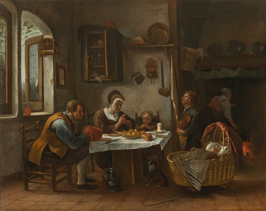 Jan Steen - Prayer before a meal