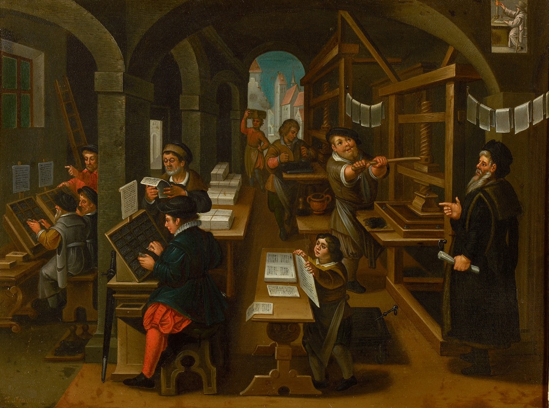 Jan van der Straet - De drukkerij