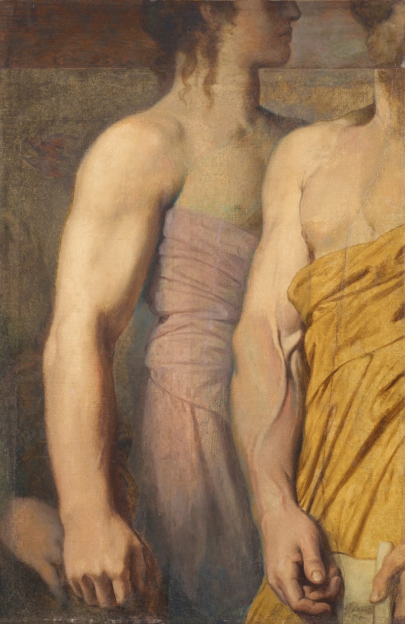 Jean Auguste Dominique Ingres - Deux études de bras pour la figure d’Apelles dans le tableau de ‘L’apothéose d’Homère’