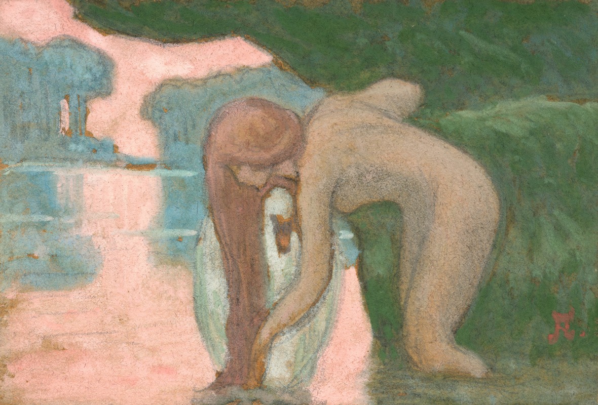 Jean-Francis Auburtin - Woman with a swan