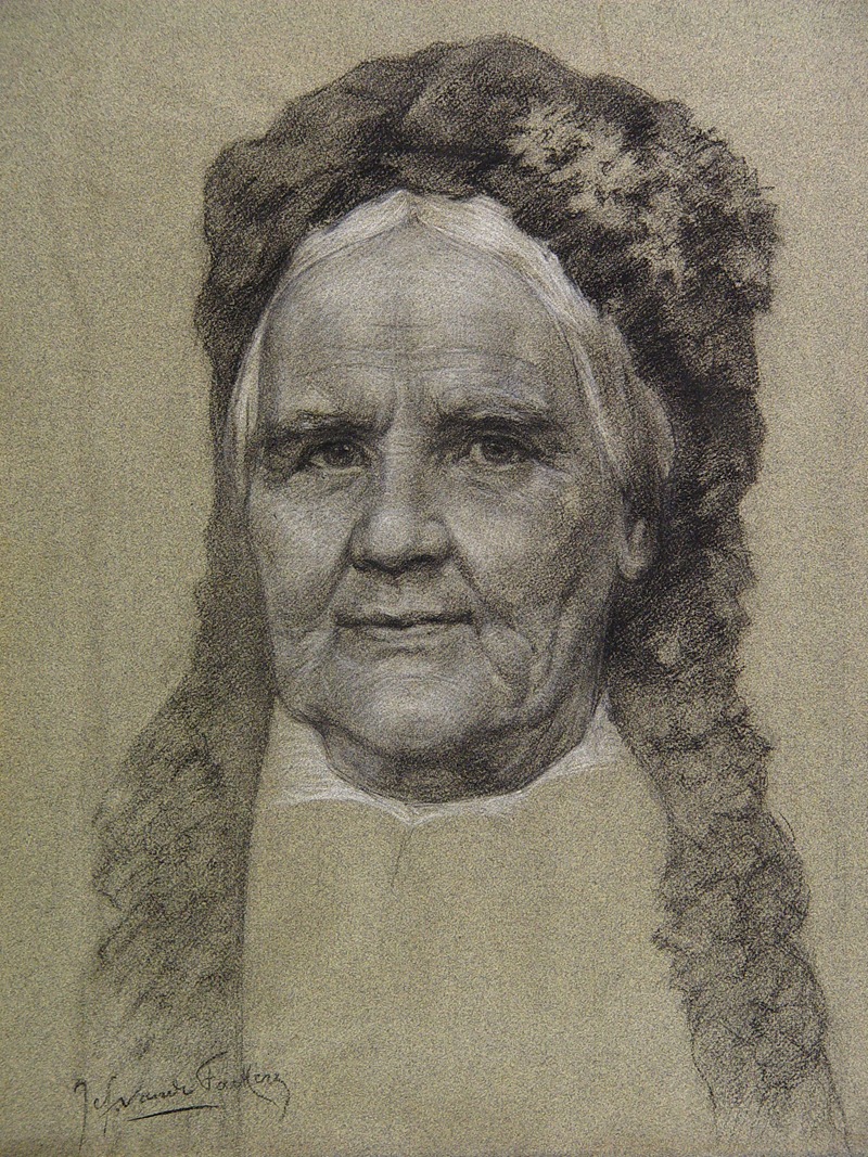 Jef Van de Fackere - Portret van Johanna Desideria Courtmans – Berchmans