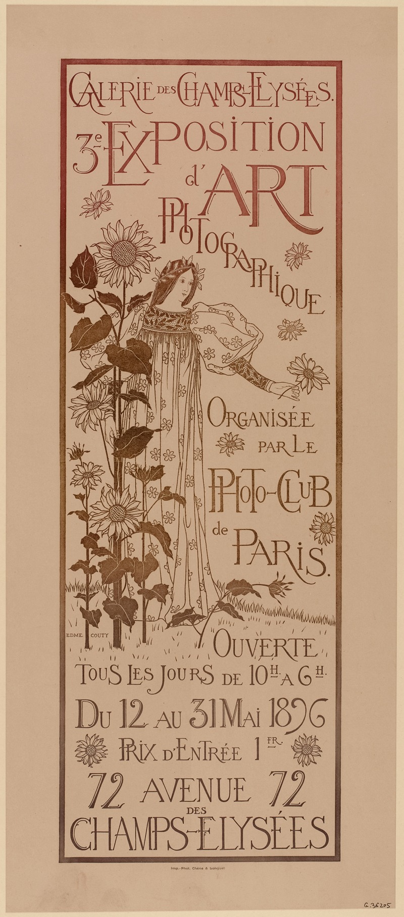 Edmé Couty - Exposition d’art photographique du Photo-club de Paris, 3e année 1896