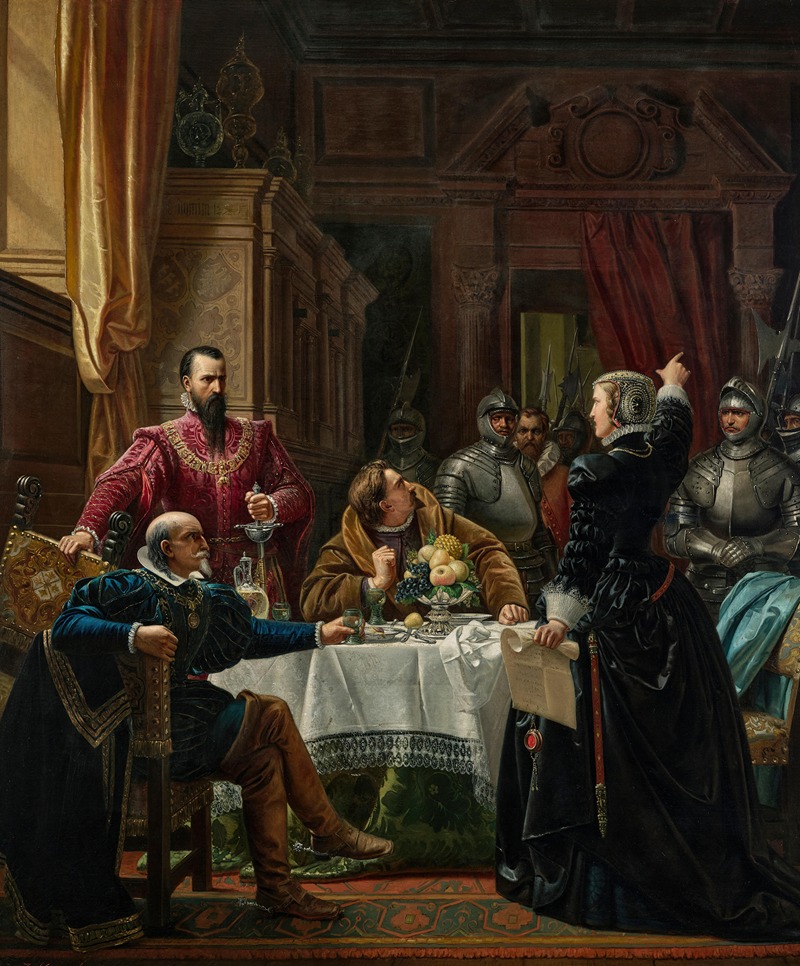 Josef Munsch - The Duke of Alba at Rudolstadt Castle