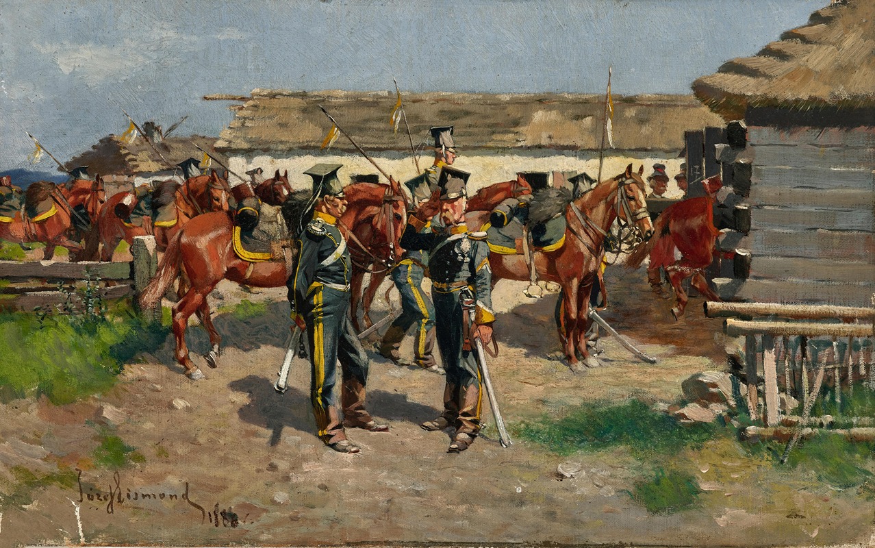 Jozef Ejsmond - Departure of the soldiers
