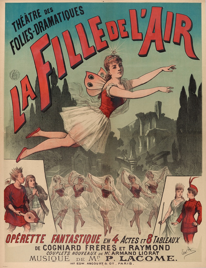 Edward Ancourt - Theâtre Des Folies-Dramatiques La Fille De L’air