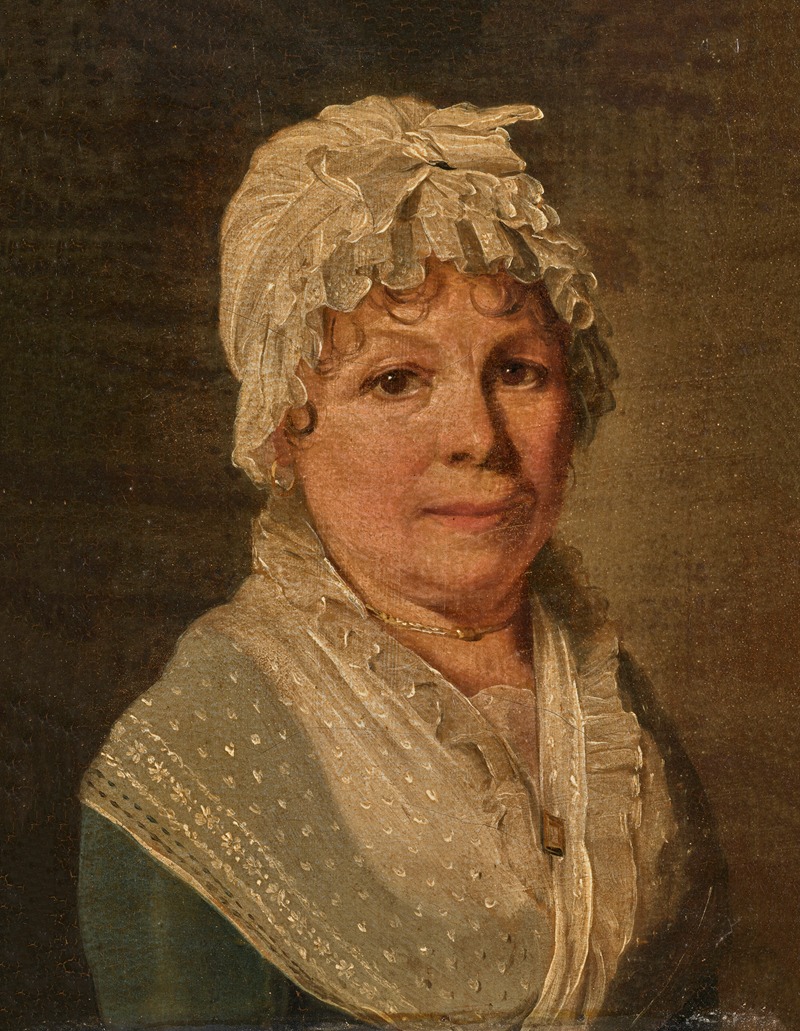 Louis-Léopold Boilly - Portrait of an elderly woman in a lace bonnet