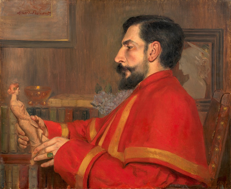 Luc-Albert Flament - Presumed portrait of Samuel Pozzi (1846-1918)