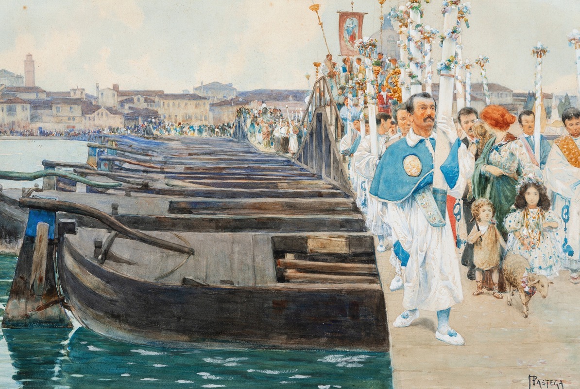 Luigi Pastega - Redemptorist procession, Venice