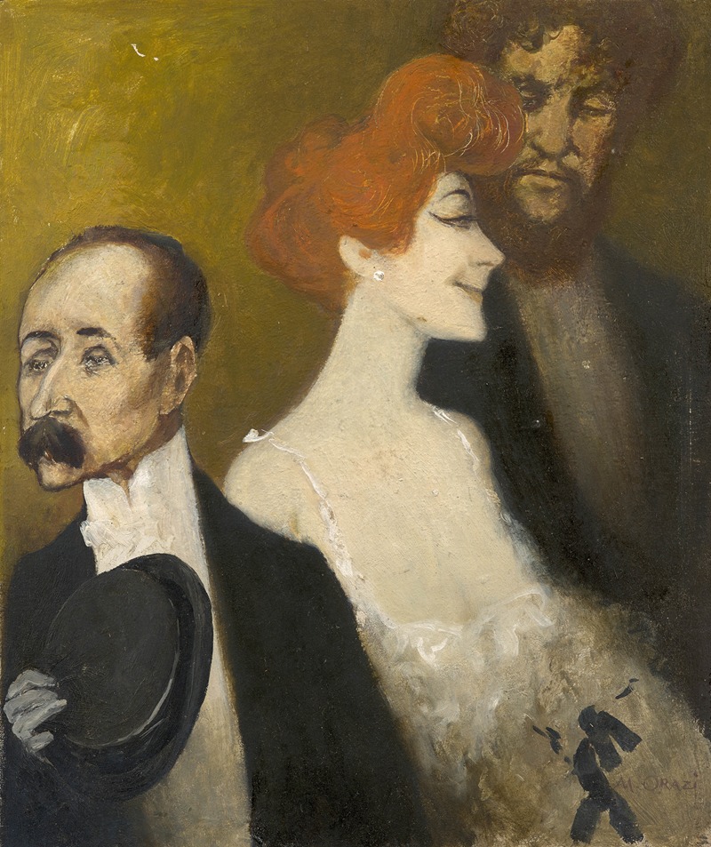 Manuel Orazi - Theater outing with Yvette Guilbert