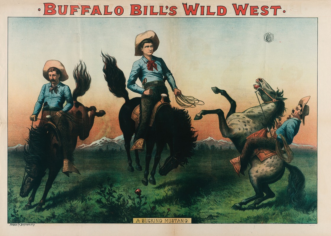 Forbes Co. - Buffalo Bill’s Wild West. A Bucking Mustang