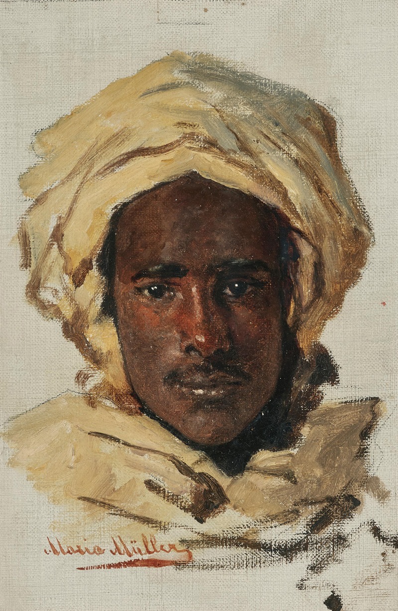 Marie Müller - Head of an Arab.
