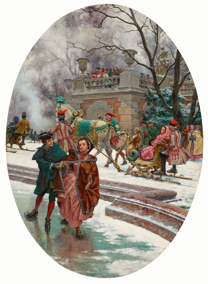 Maurice Leloir - Les patineurs (Winter)