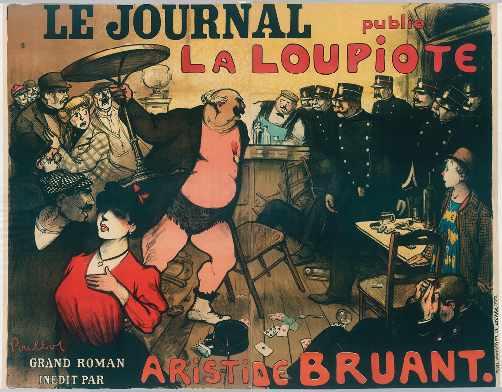 Francisque Poulbot - Le Journal Publie La Loupiote Grand Roman Inedit Par Aristide Bruant