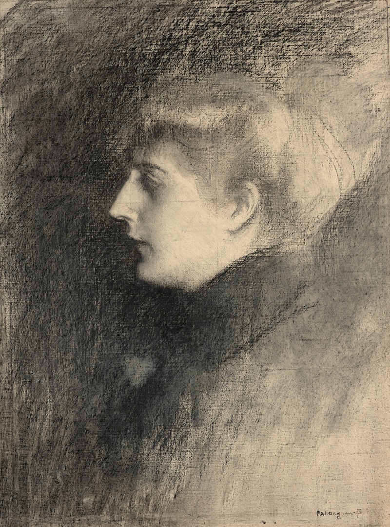 Pascal-Adolphe-Jean Dagnan-Bouveret - Portrait of a lady in profile