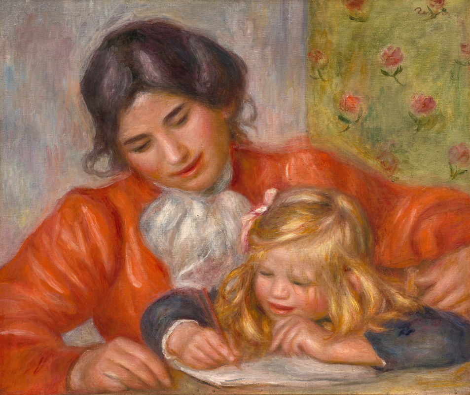 Pierre-Auguste Renoir - La Leçon d’écriture