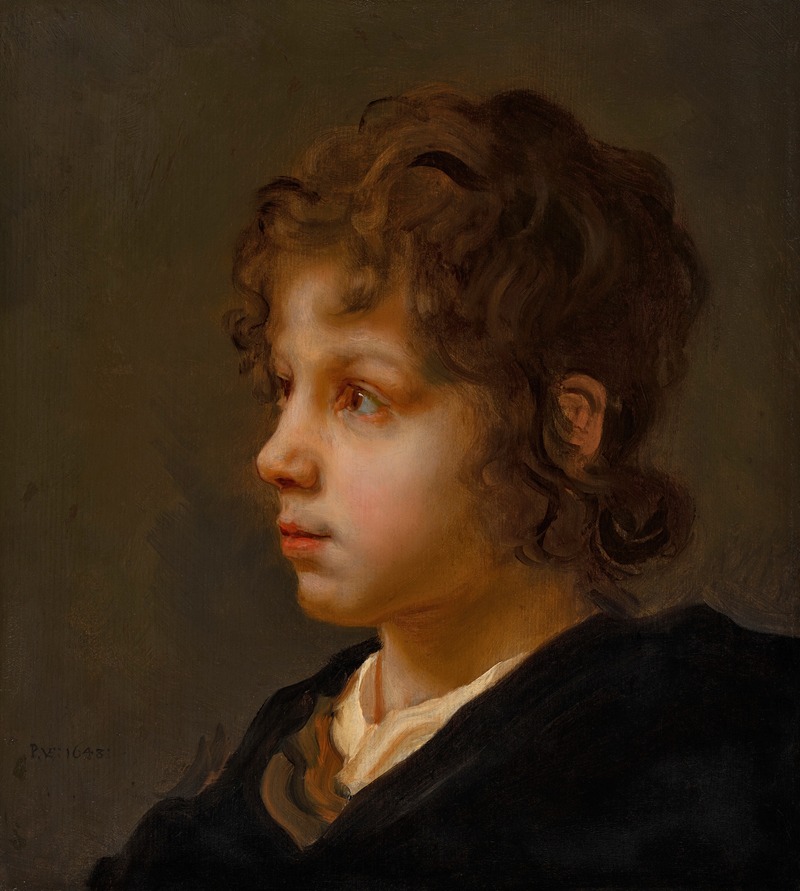 Pieter Hermansz Verelst   - Head of a boy