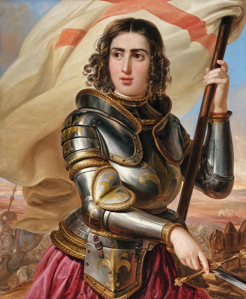 Pietro Luchini - Countess Yuliya Pavlovna Samoylova, née von Pahlen, as Joan of Arc
