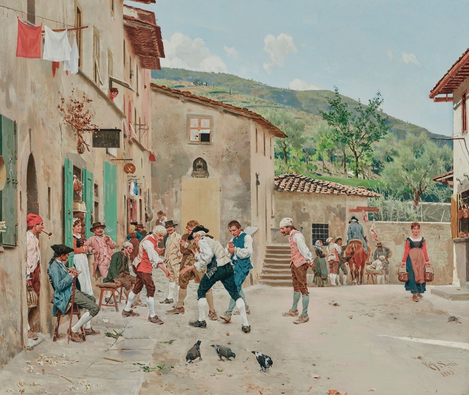Raffaello Sorbi - A game of Morra