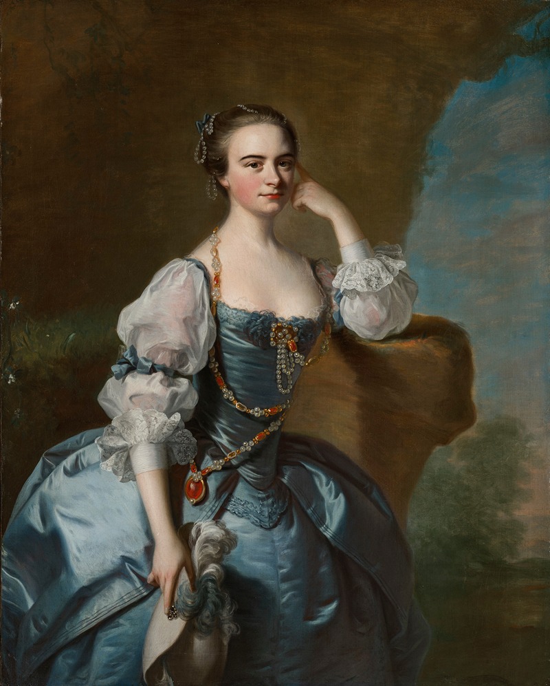Thomas Hudson - Portrait of Penelope Bayfield of Dedham Grove, Essex