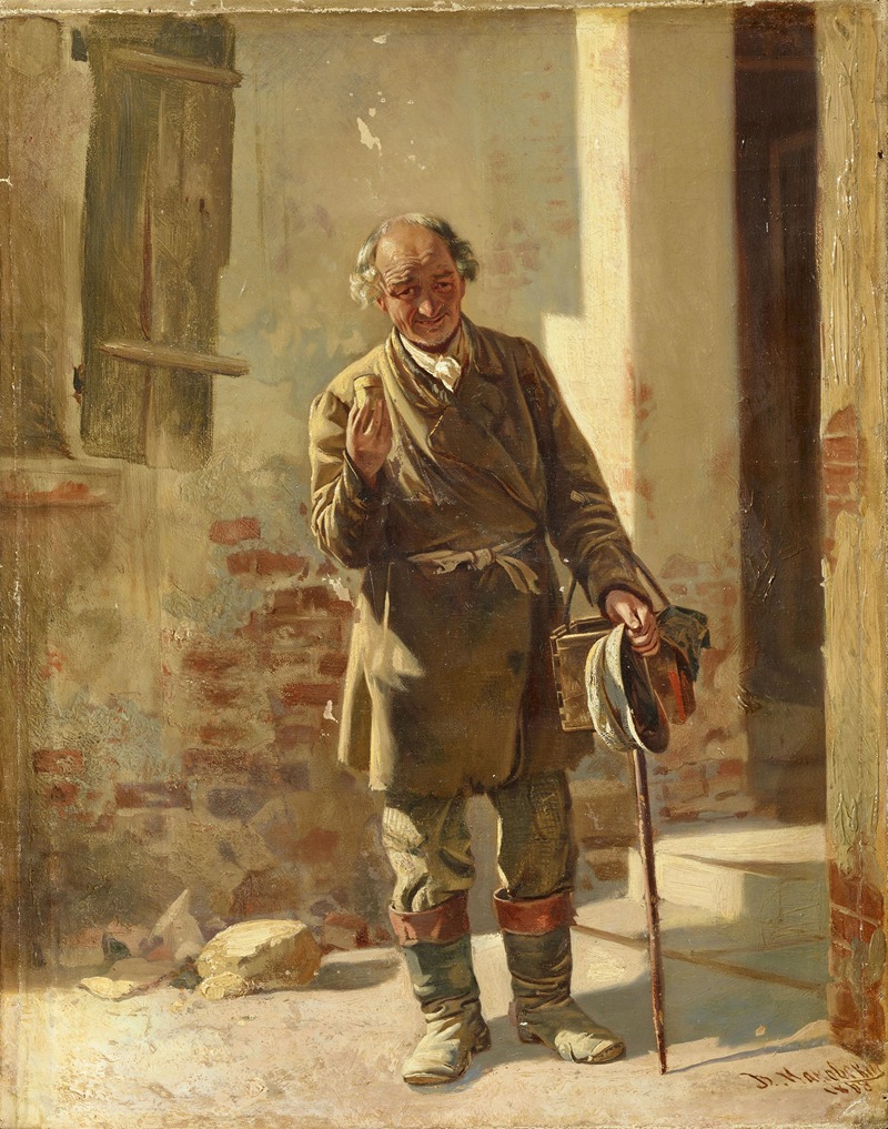 Vladimir Egorovich Makovsky - Portrait of an old beggar
